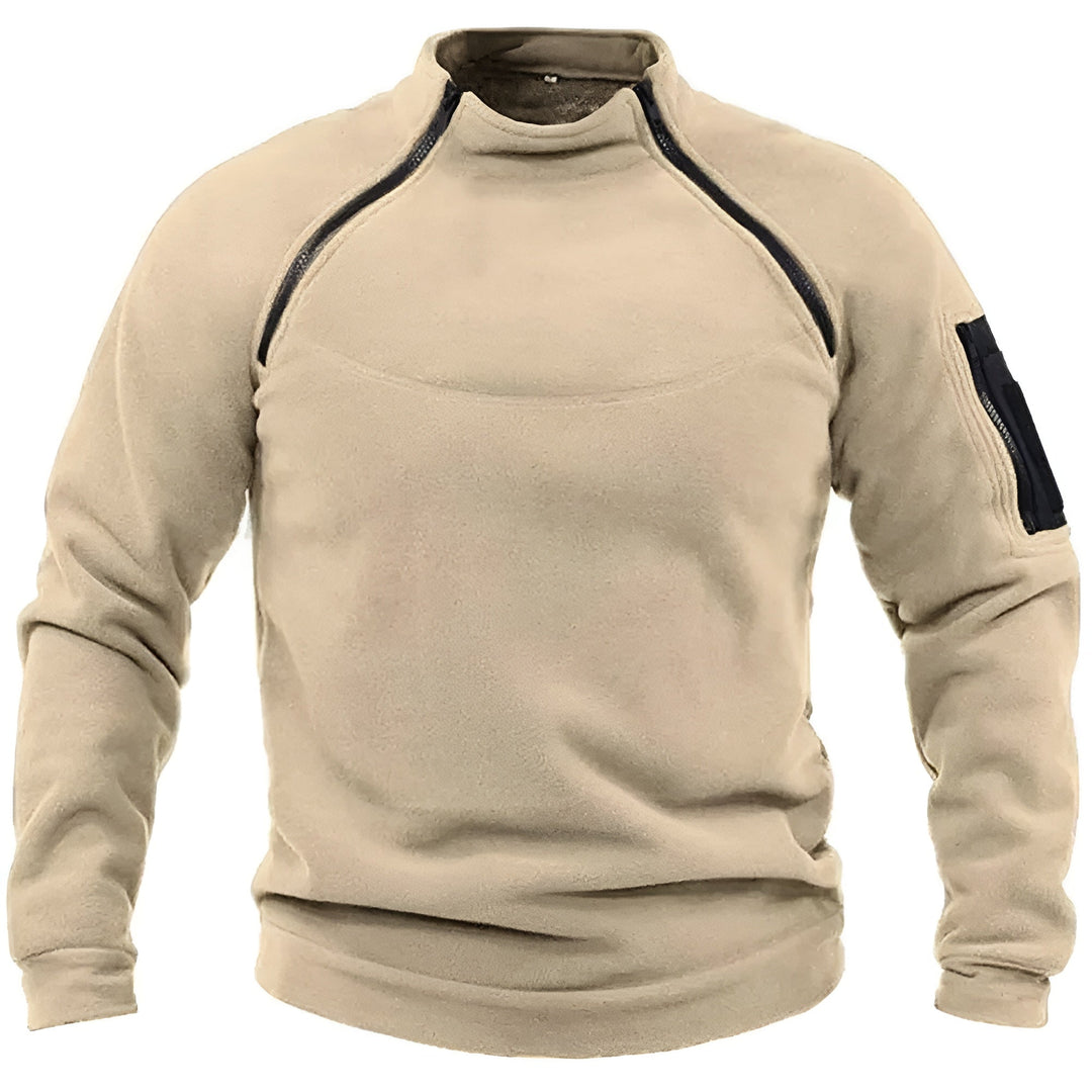 Franky™ - Maglione da Uomo con Zip e Stile Militare